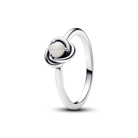 Czerwiec Pierścionek Pandora z symbolem wieczności i kamieniem urodzinowym 192993C06 próba 925