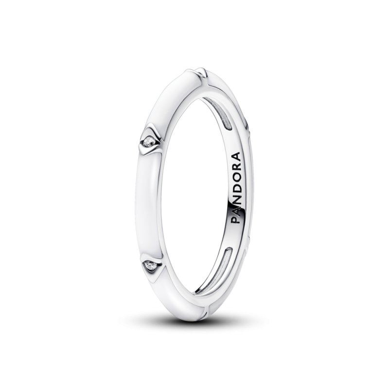 Pierścionek Pandora ME zdobiony kamieniami i emalią 193089C01 próba 925