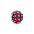Okrągły charms Pandora wysadzany różowymi kamieniami 792630C03 próba 925