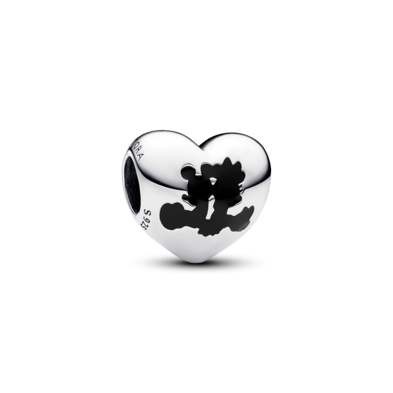 Charms Pandora w kształcie serca z wizerunkiem Myszki Miki i Minnie 793092C01