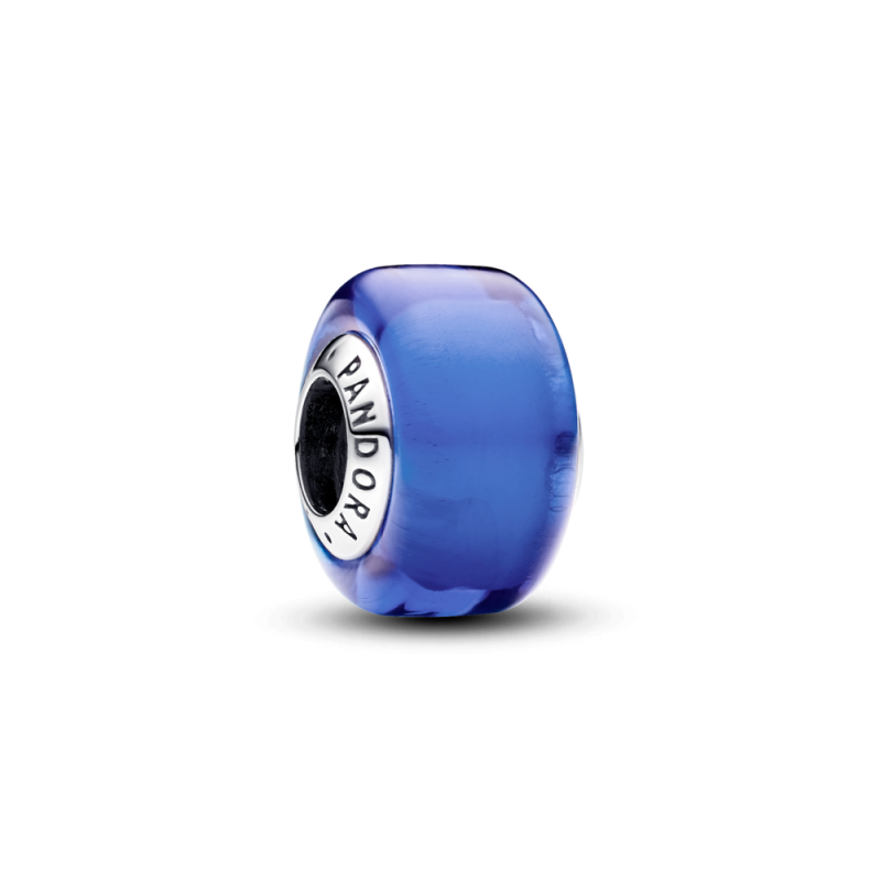 Mały charms Pandora z niebieskiego szkła Murano 793105C00
