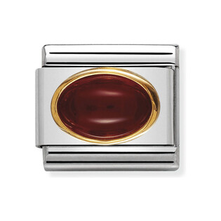 Element link 18K agat czerwony NP 030502 04