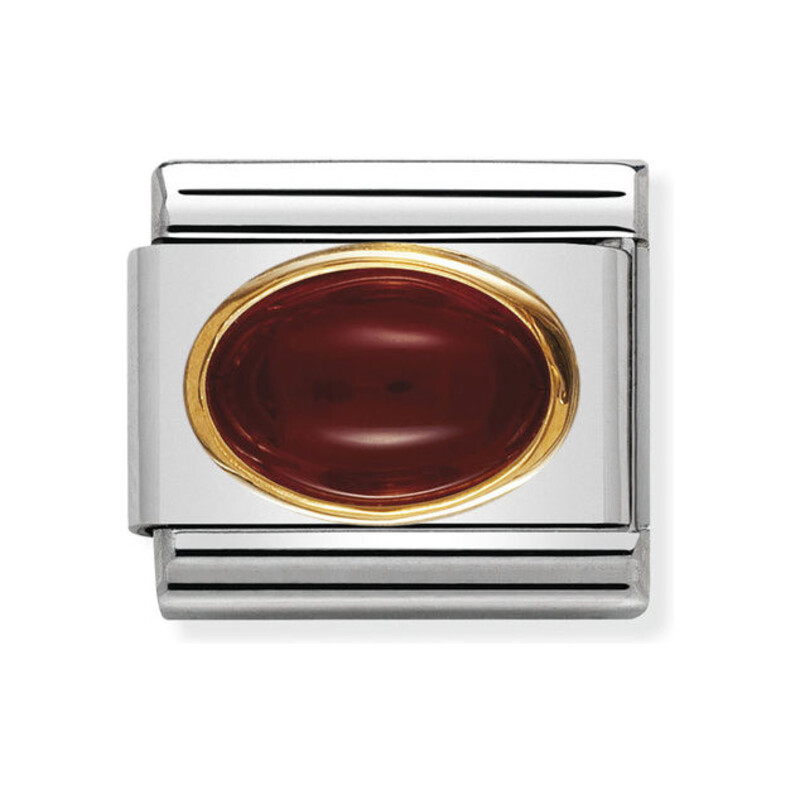 Element link 18K agat czerwony NP 030502 04