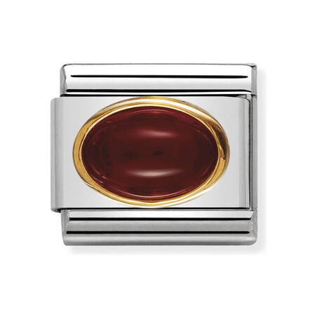 Element link 18K agat czerwony NP 030502 04