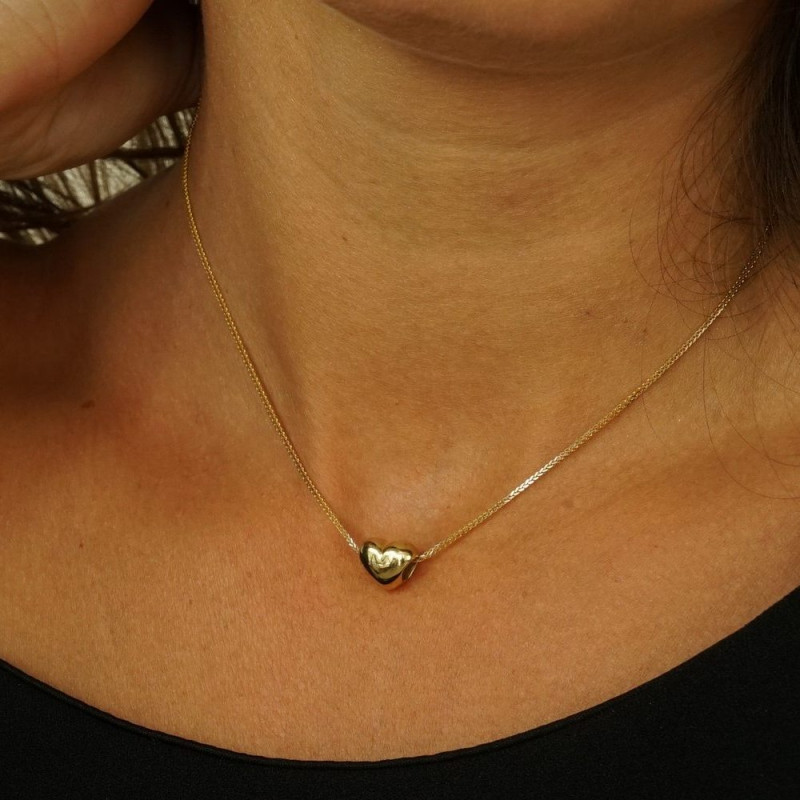 Zawieszka złota serce gładkie próba 375