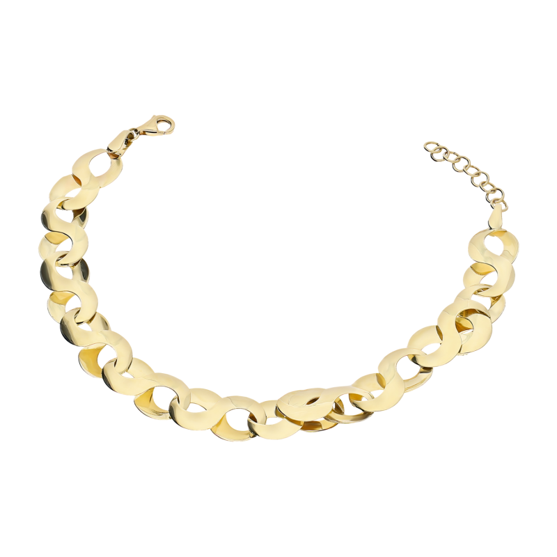 Bransoleta złota gładkie infinity 9mm/regulowana MZ T42-BLZ-13-II próba 585