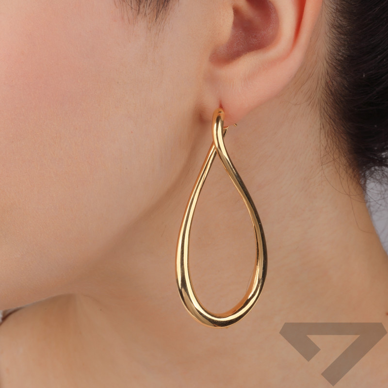 Kolczyki złote podłużne ósemki/ang.zap. M3-283 D próba 585