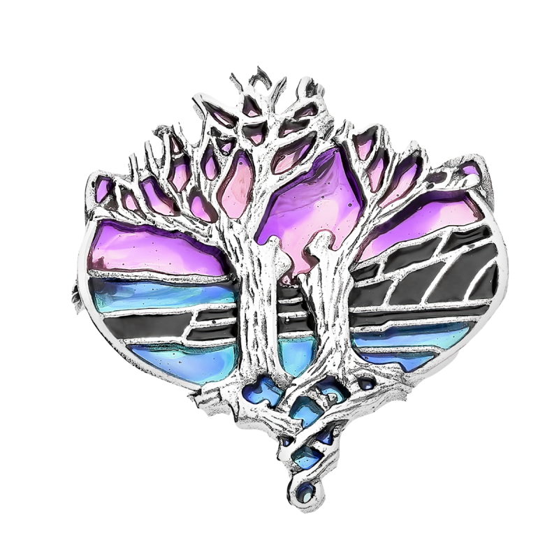 Broszka srebrna ZAHIRA drzewko szczęścia SR 406 próba 925