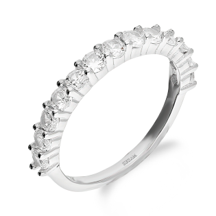 Pierścionek srebrny LINE z rzędem cyrkonii TB 17538 próba 925