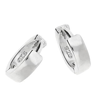 Kolczyki srebrne kółka 9mm blask/zatrzask AT018 próba 925