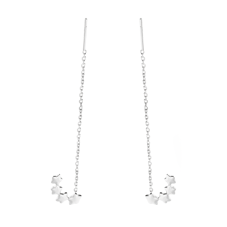 Srebrne kolczyki gwiazdki przeciągane pr. 925 - JubilerSezam.pl