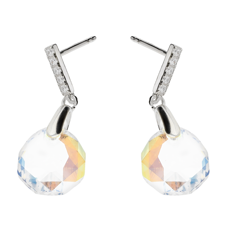 Kolczyki srebrne SPARK z kryształem/sztyft  CQ KC643611CSH próba 925