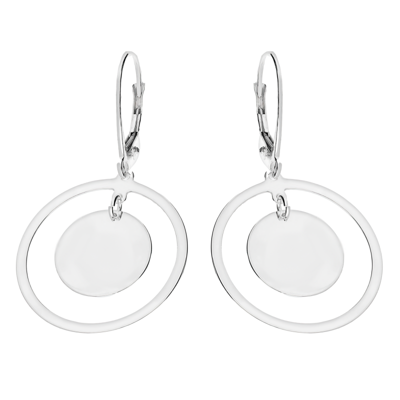 Srebrne Kolczyki Koła Ramki pr. 925 - JubilerSezam.pl