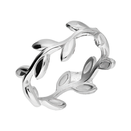 Pierścionek srebrny gałązka z liśćmi TB 18879 próba 925