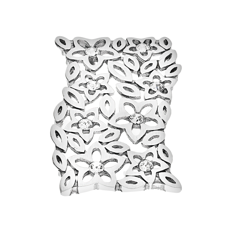 Zawieszka srebrna ażurowe kwiatki z cyrkoniami TB 19140-19138 próba 925