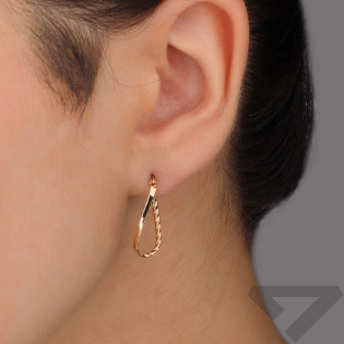 Kolczyki złote gładkie kółka ósemki/ang.zap. AR XXTE15832 próba 585