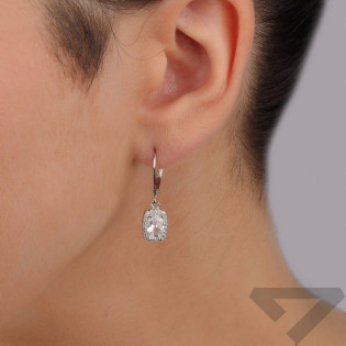 Srebrne kolczyki z cyrkoniami próby 925 - JubilerSezam.pl