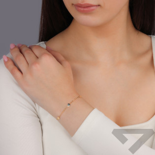 Bransoleta złota z serduszkami AR VX3FOR9B0093 próba 375