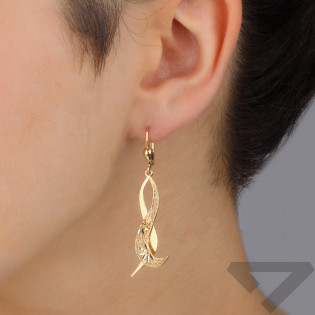 Kolczyki złote blaszka gładka i ażurowa/big.zam. AR XDCNSE9052 próba 585