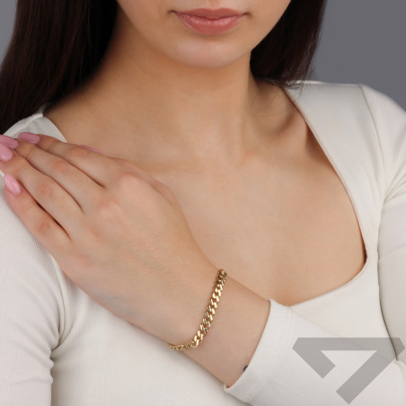 Bransoleta złota pancer wypukły/szufladka AR XFUB0329-6mm próba 375