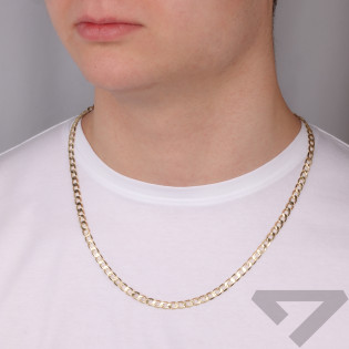 Łańcuszek złoty pancer z grawerem