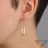 Kolczyki złote anker long x3/sztyft AR X6FOR6E10654 próba 375