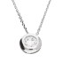 Naszyjnik z białego złota z cyrkonią w okrągłej oprawie AR X5-X5SZCABLE1N1254-II-W-FCZ próba 375