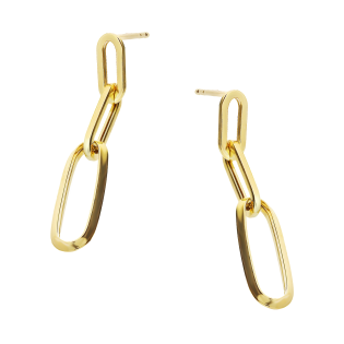 Kolczyki złote anker long x3/sztyft AR X6FOR6E10654 próba 375