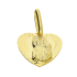Medalik złoty Częstochowska w grawerowanym sercu CB M-1201 próba 585