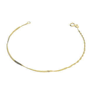 Bransoleta złota singapur OS SING 024 próba 585