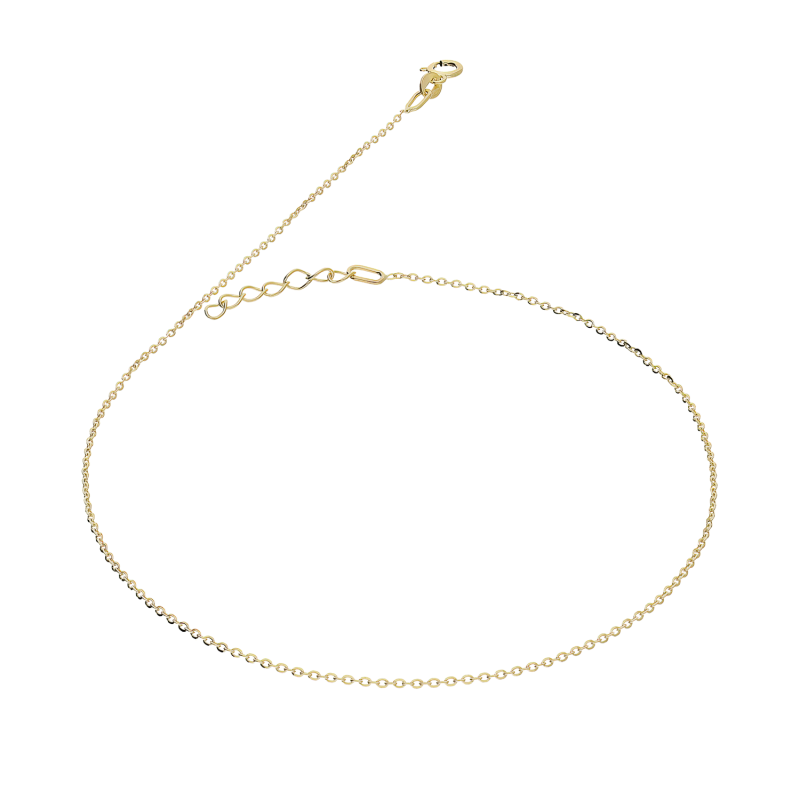 Bransoleta złota na nogę o splocie rolo VK RDOV 025 rolo