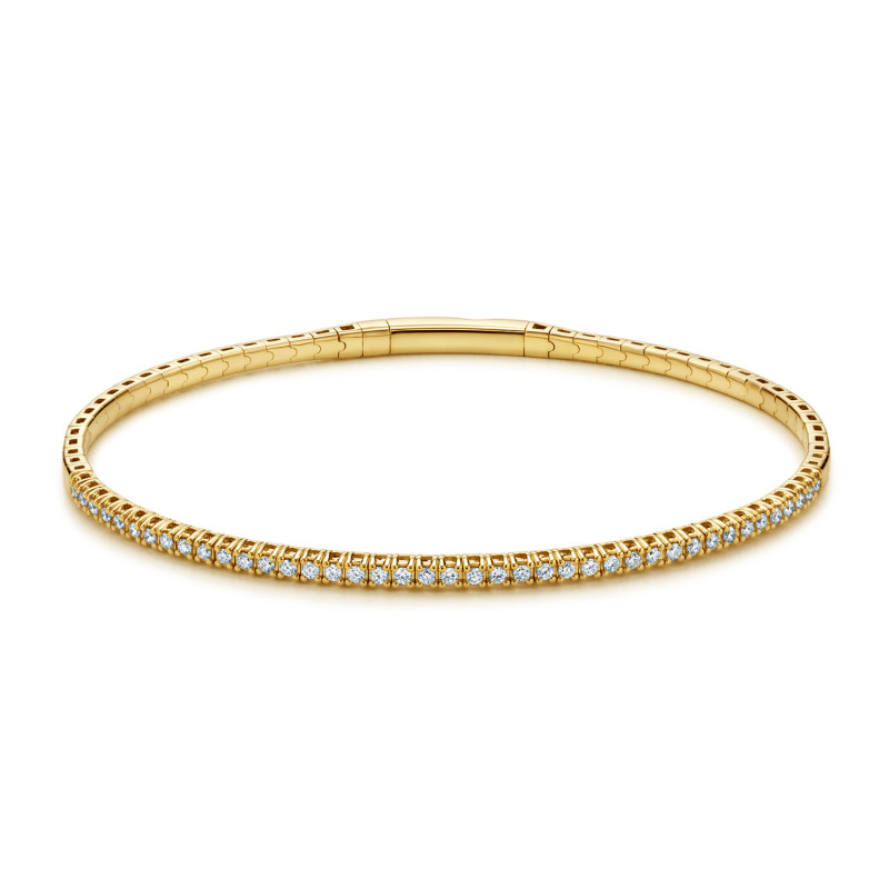 Elegancka złota bransoleta z diamentami LC CB3521 Y