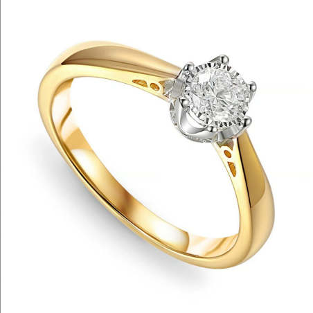 Pierścionek ROYAL AP Magic 6ł-0,24ct AW 88312 YW-0,24 próba 585