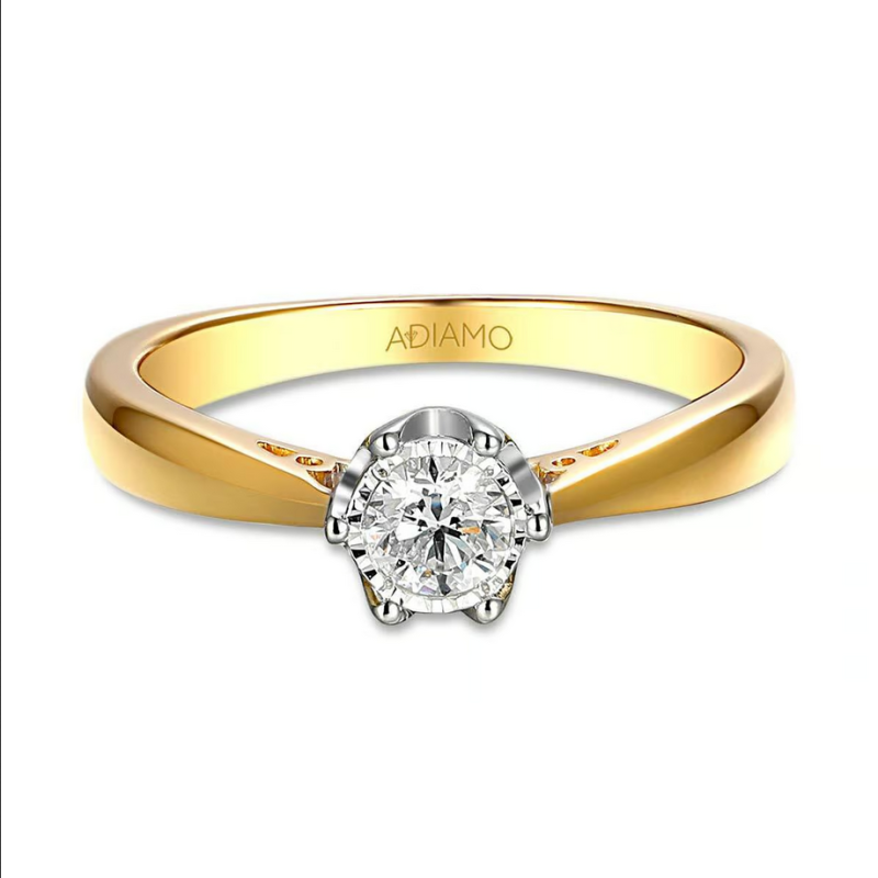 Pierścionek ROYAL AP Magic 6ł-0,24ct AW 88312 YW-0,24 próba 585