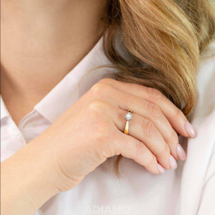 Pierścionek ROYAL AP Magic 6ł-0,24ct AW 88312 YW-0,24 próba 585