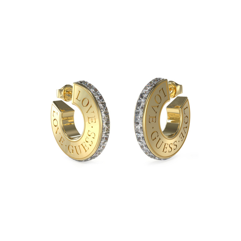 Kolczyki damskie Guess koła JUBE04083JWYG