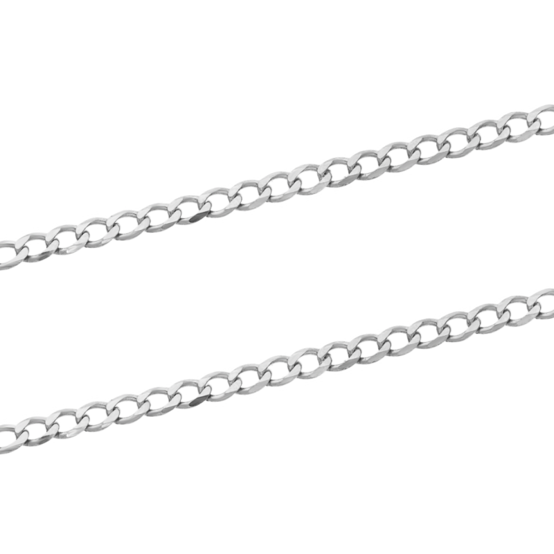 Łańcuszek z białego złota pancer OS GDXE 045 b.złoto próba 585