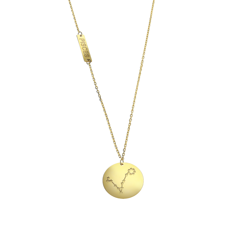 Naszyjnik złoty gwiazdozbiór-ryby AR VX5FOR6N7023-IV-2-LS próba 375