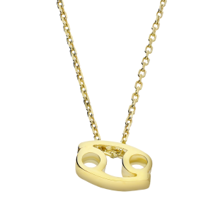 Naszyjnik znak zodiaku Rak złoto 375