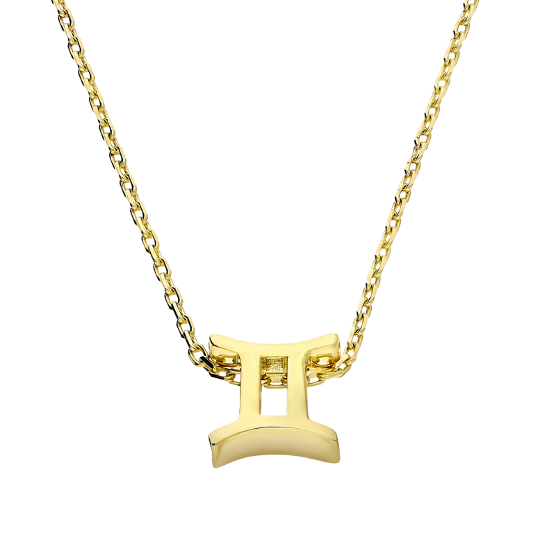 Naszyjnik złoty znak zodiaku Bliźnięta próba 375