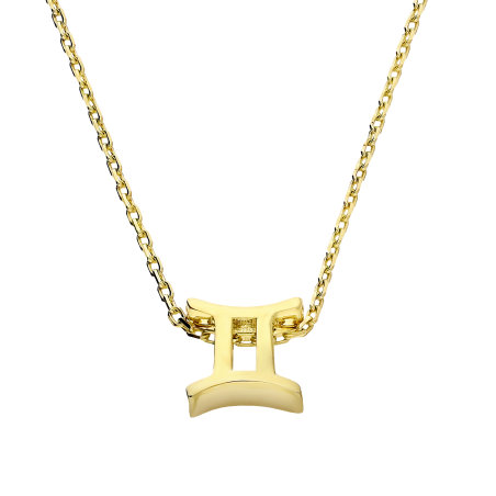 Naszyjnik złoty znak zodiaku Bliźnięta próba 375