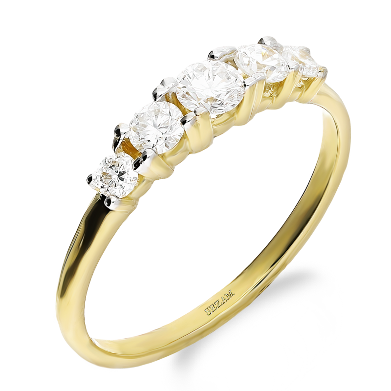 Pierścionek zaręczynowy NOBLE z diamentami 0,45 ct, złoto 585