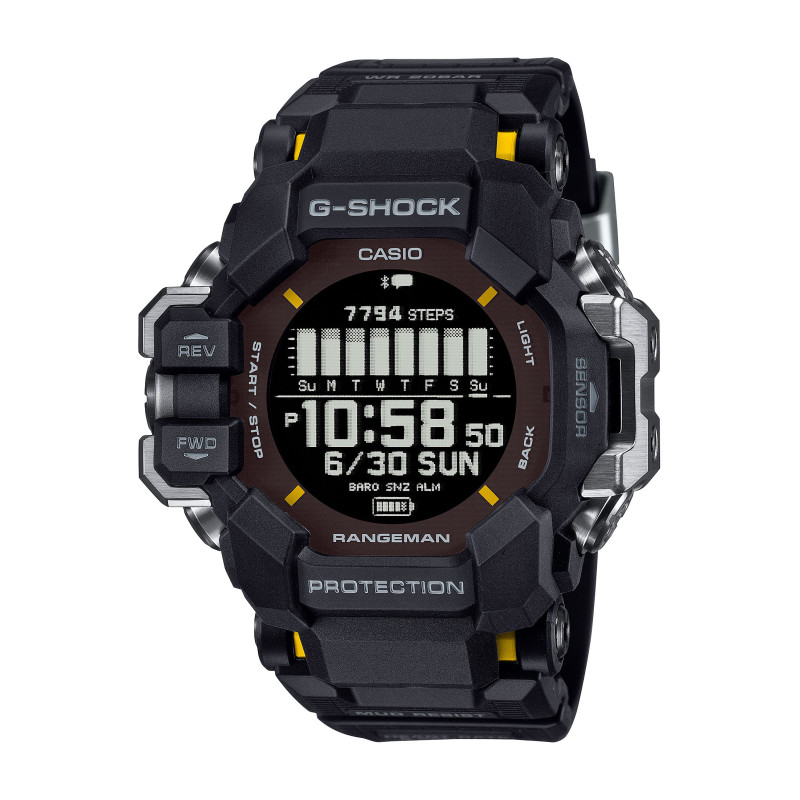 Zegarek męski Casio G-Shock GPR-H1000-1ER – GPS, solar, smartwatch outdoor, biometria, 200M