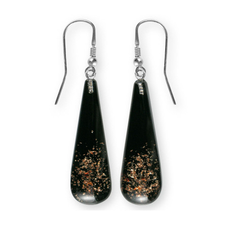 Kolczyki srebrne LA FENICE ze szkłem murano KQ WSZ415 próba 925