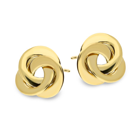 Złote Kolczyki Precelki Sztyft pr. 375 - JubilerSezam.pl