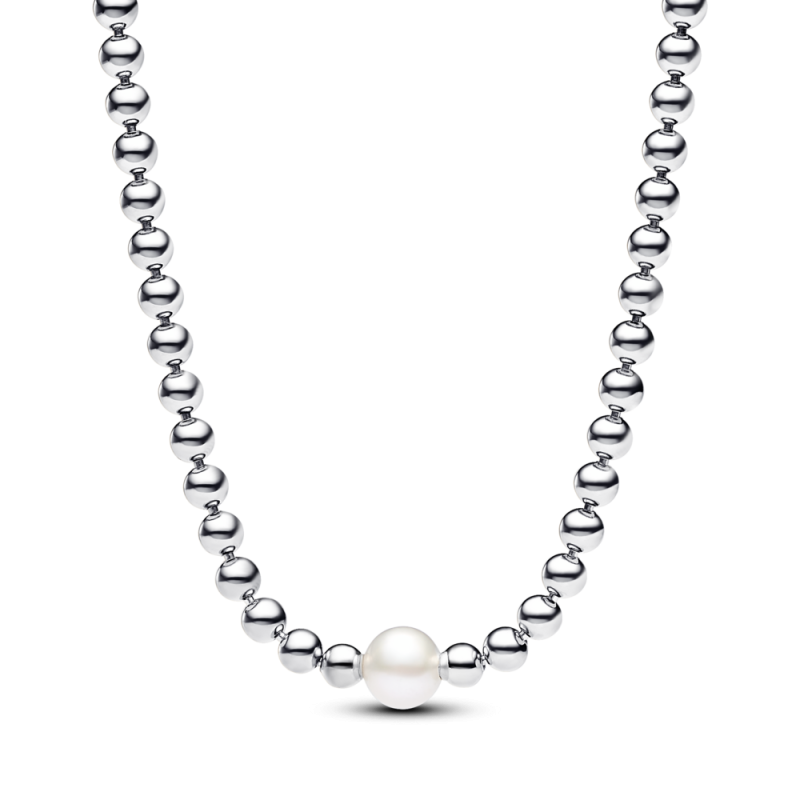 Naszyjnik Pandora z koralików z poddaną obróbce słodkowodną perłą hodowaną 393176C01