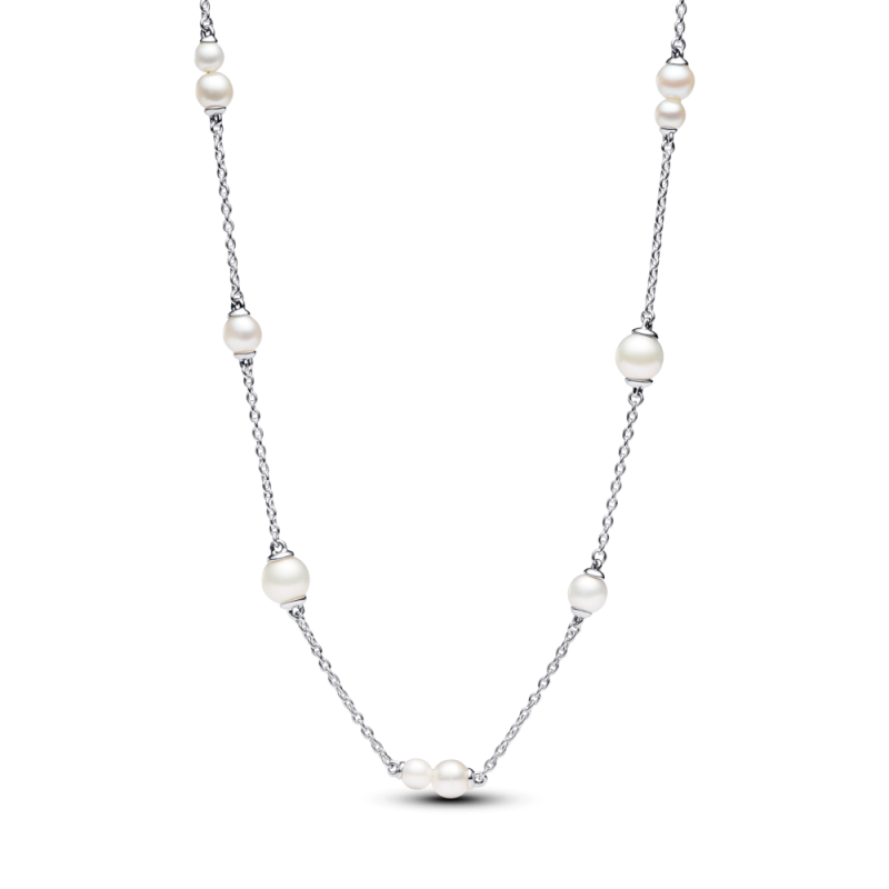 Naszyjnik łańcuszkowy z poddanymi obróbce słodkowodnymi perłami hodowanymi 393175C01