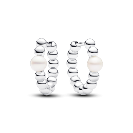 Kolczyki obręcze Panddora z koralików z poddaną obróbce słodkowodną perłą hodowaną 293178C01