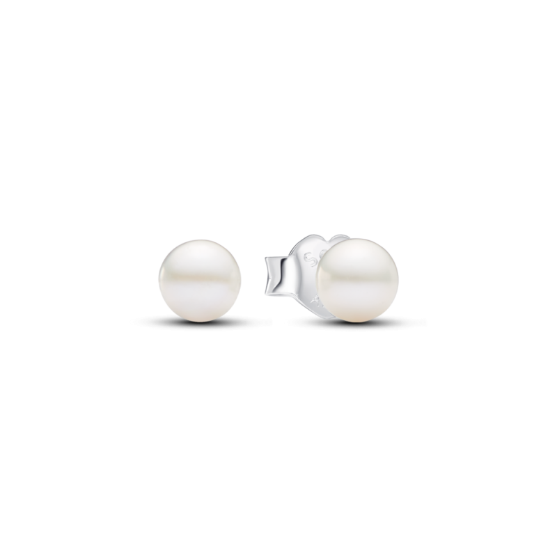 Kolczyki sztyfty Pandora z poddaną obróbce słodkowodną perłą hodowaną 4,5 mm 293168C01