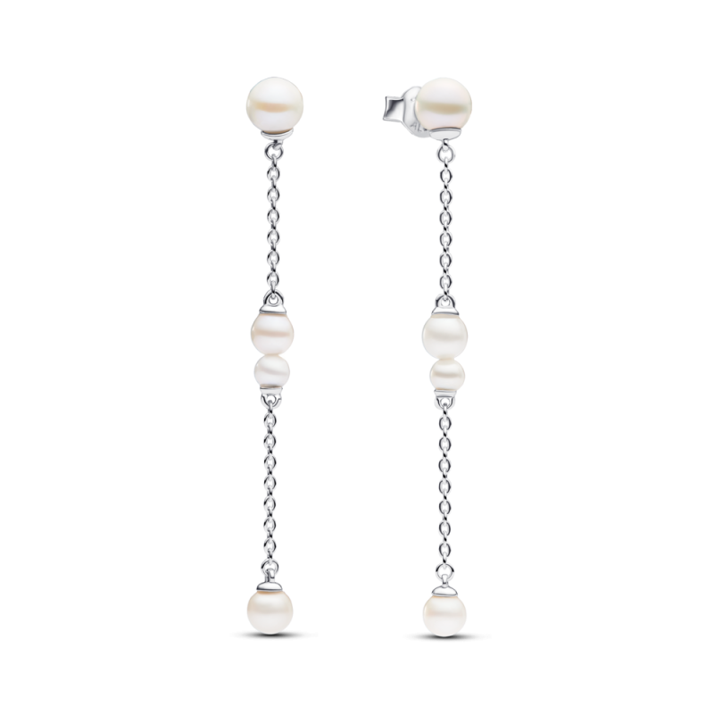 Kolczyki wiszące z poddanymi obróbce słodkowodnymi perłami hodowanymi 293152C01